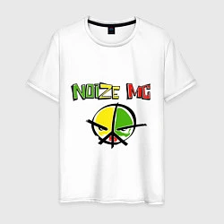 Футболка хлопковая мужская Noize MC rap, цвет: белый