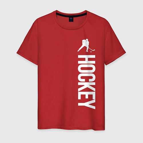 Мужская футболка Hockey / Красный – фото 1