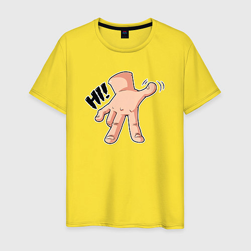 Мужская футболка Вещь - привет / Желтый – фото 1