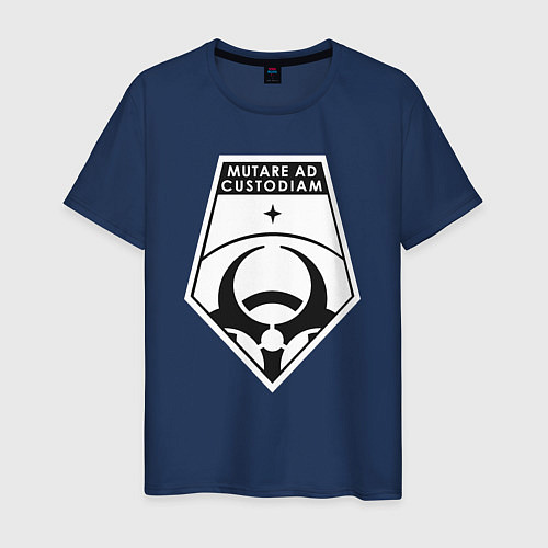 Мужская футболка Mutare ad custodiam / Тёмно-синий – фото 1