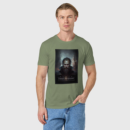 Мужская футболка Санкт - Петербург - персонаж / Авокадо – фото 3