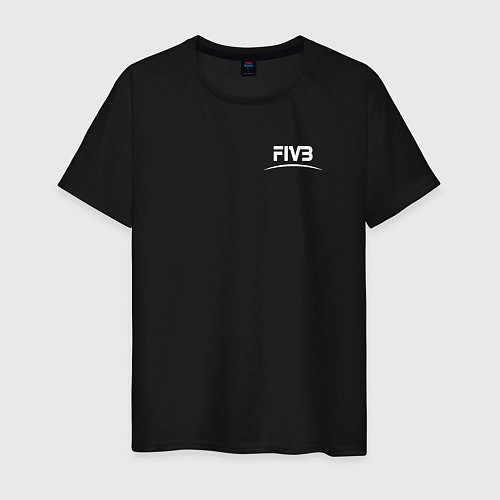 Мужская футболка Международная федерация волейбола FIVB / Черный – фото 1