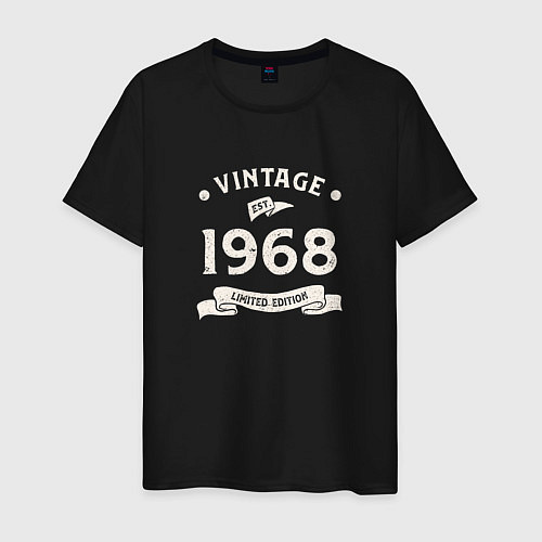 Мужская футболка Винтаж 1968, ограниченный выпуск / Черный – фото 1