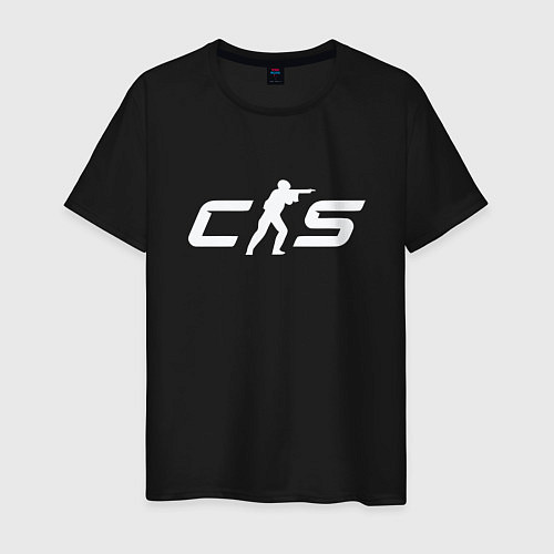 Мужская футболка Counter Strike 2 logo / Черный – фото 1