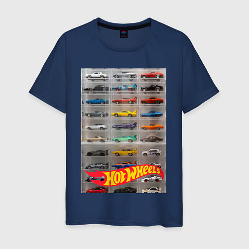 Мужская футболка Hot Wheels - collection / Тёмно-синий – фото 1