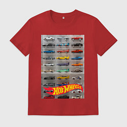 Футболка хлопковая мужская Hot Wheels - collection, цвет: красный