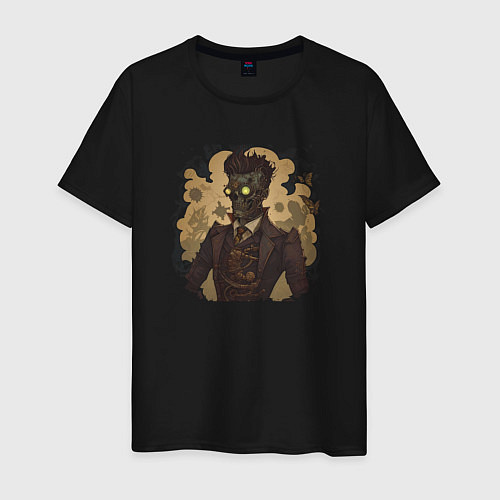 Мужская футболка Steampunk skull / Черный – фото 1