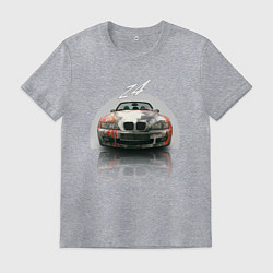 Футболка хлопковая мужская Немецкий люксовый автомобиль BMW Z4, цвет: меланж