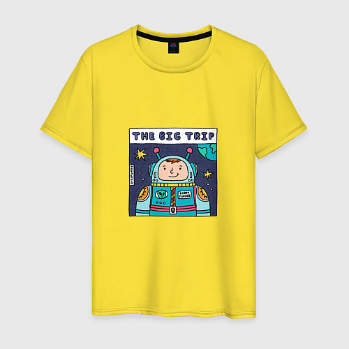 Мужская футболка Большое космическое путешествие / Желтый – фото 1