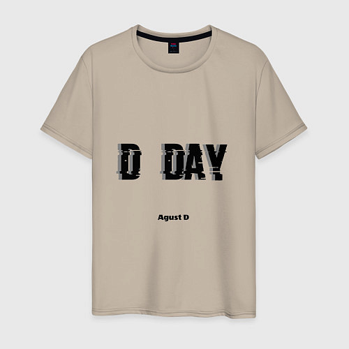 Мужская футболка D DAY Agust D / Миндальный – фото 1