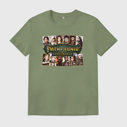 Футболка хлопковая мужская Pathfinder Kingmaker, цвет: авокадо
