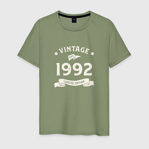 Мужская футболка Винтаж 1992 ограниченный выпуск / Авокадо – фото 1
