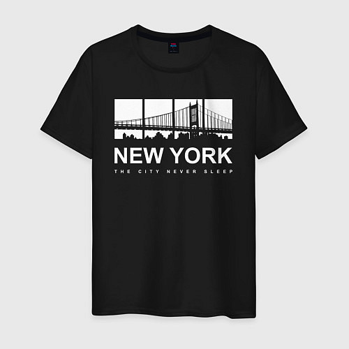 Мужская футболка Нью-Йорк Сити / Черный – фото 1