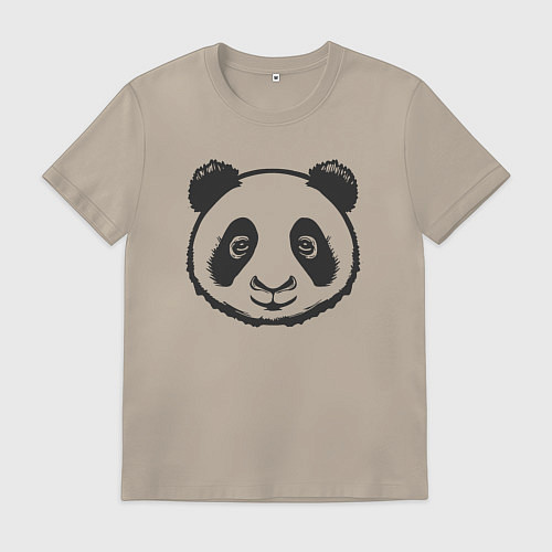 Мужская футболка Панда аниме / Миндальный – фото 1