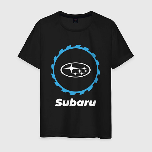 Мужская футболка Subaru в стиле Top Gear / Черный – фото 1