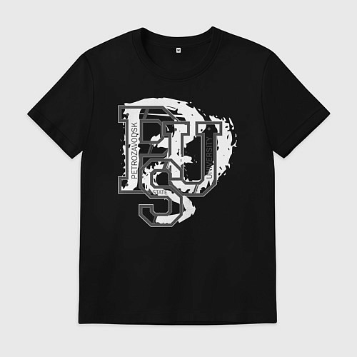 Мужская футболка PetrSU / Черный – фото 1