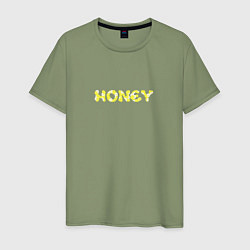 Футболка хлопковая мужская Honey, цвет: авокадо