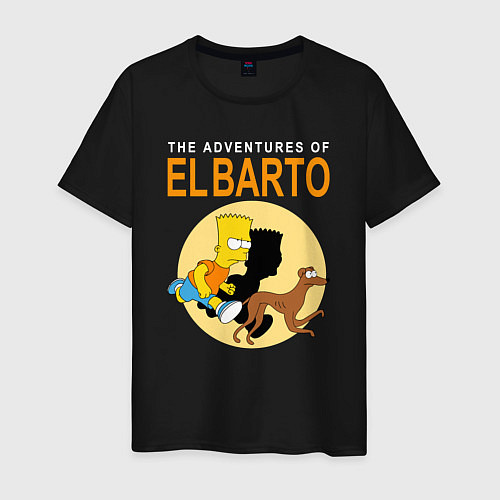Мужская футболка Adventures of El Barto / Черный – фото 1