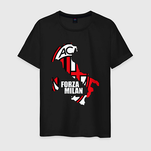 Мужская футболка Forza Milan / Черный – фото 1