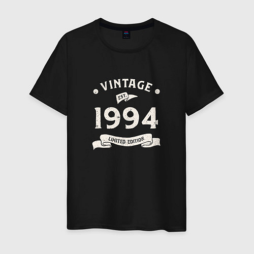 Мужская футболка Винтаж 1994, ограниченный выпуск / Черный – фото 1