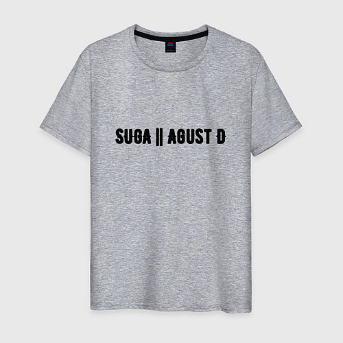 Мужская футболка SUGA Agust D / Меланж – фото 1