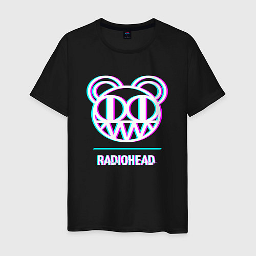 Мужская футболка Radiohead glitch rock / Черный – фото 1
