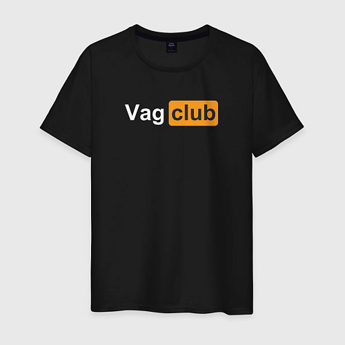 Мужская футболка Vag club / Черный – фото 1