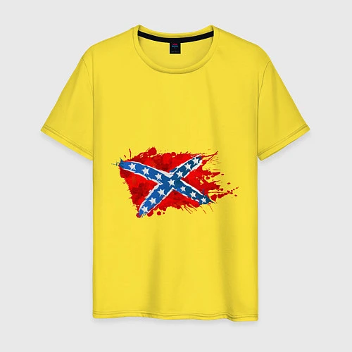 Мужская футболка Конфедерация брызги / Желтый – фото 1