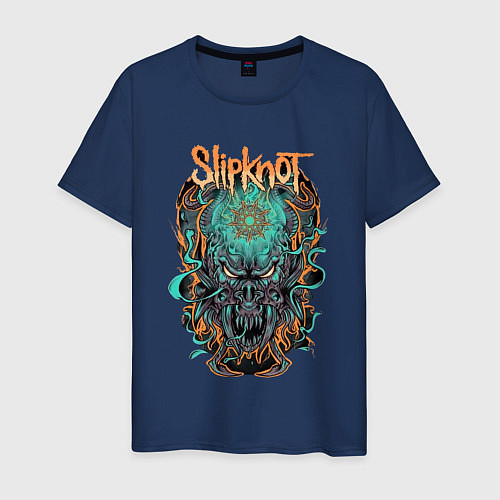 Мужская футболка Ктулху slipknot / Тёмно-синий – фото 1