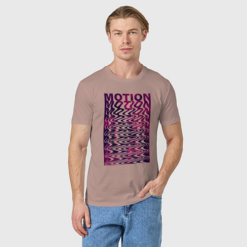 Мужская футболка Motion / Пыльно-розовый – фото 3