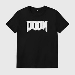 Футболка хлопковая мужская Doom nightmare mode, цвет: черный