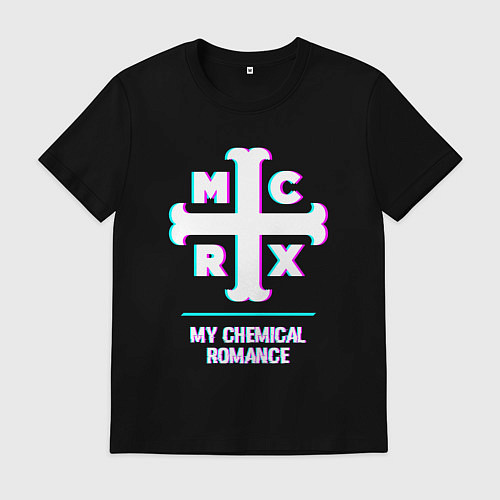 Мужская футболка My Chemical Romance glitch rock / Черный – фото 1