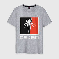 Футболка хлопковая мужская CS spider, цвет: меланж