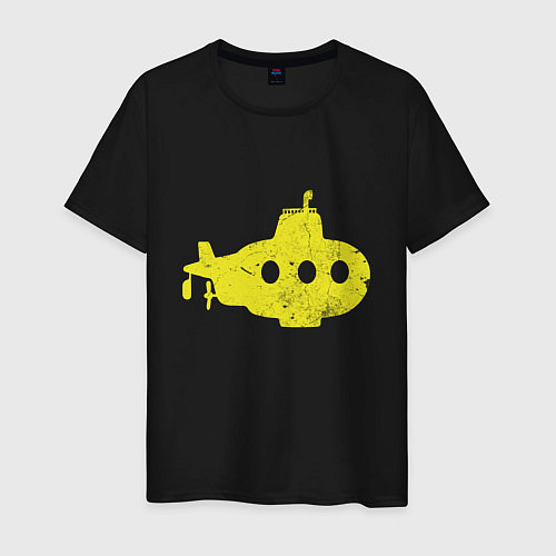 Мужская футболка Желтая подводная лодка / Черный – фото 1