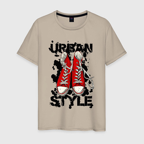 Мужская футболка Urban Style / Миндальный – фото 1