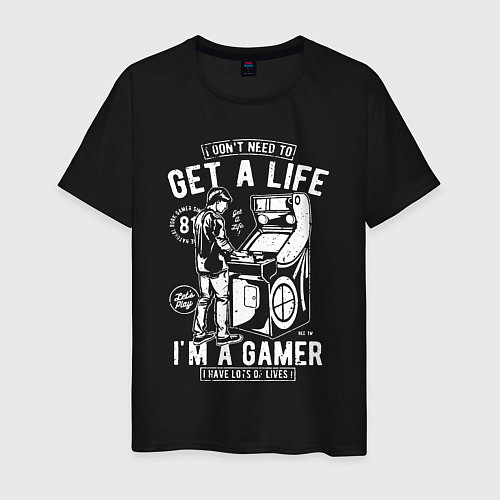 Мужская футболка Classic gamer / Черный – фото 1