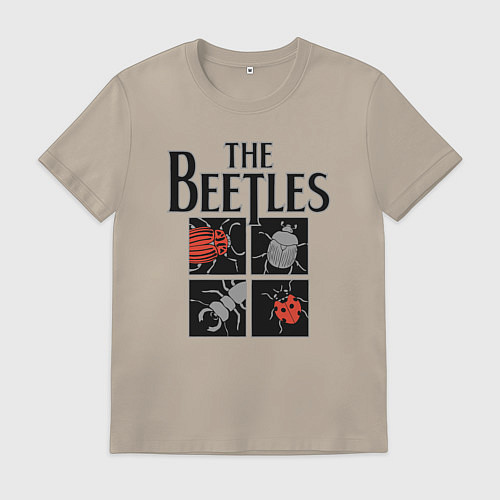 Мужская футболка Beetles / Миндальный – фото 1