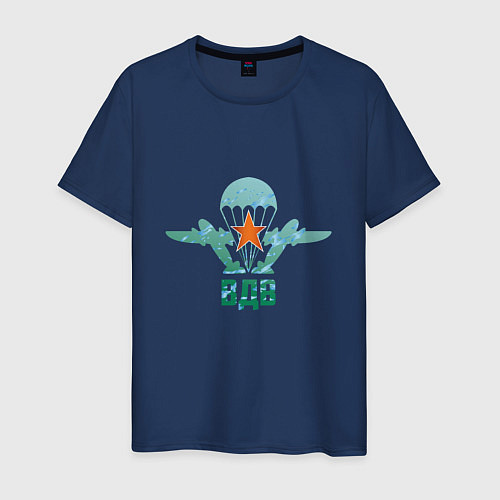 Мужская футболка ВДВ десантура / Тёмно-синий – фото 1