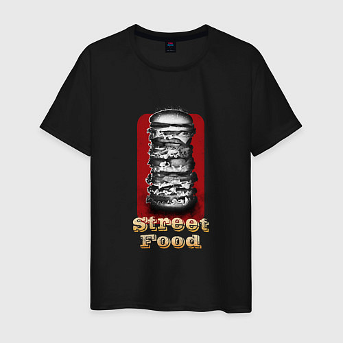 Мужская футболка Уличная еда / Черный – фото 1
