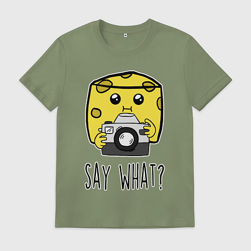 Мужская футболка Cheese photographer / Авокадо – фото 1