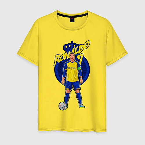 Мужская футболка Криштиану Роналду 7 Аль Наср / Желтый – фото 1
