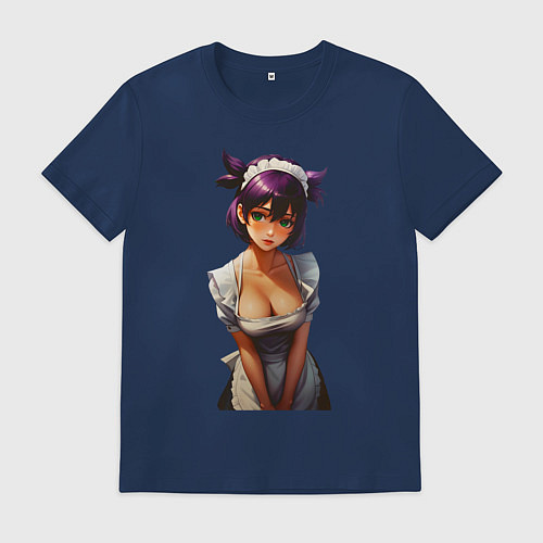 Мужская футболка Лена служанка из Бесконечного лета / Тёмно-синий – фото 1