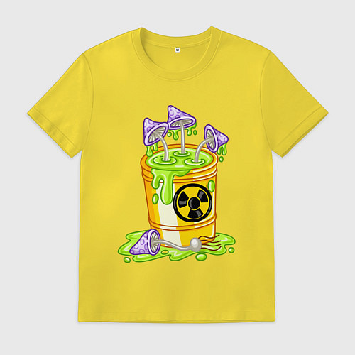Мужская футболка Токсичные грибы / Желтый – фото 1