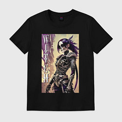 Футболка хлопковая мужская Witch fashionista - halloween - art, цвет: черный
