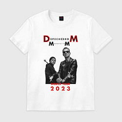 Футболка хлопковая мужская Depeche Mode 2023 Memento Mori - Dave & Martin 03, цвет: белый