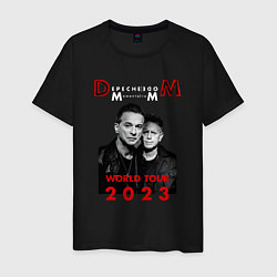 Футболка хлопковая мужская Depeche Mode 2023 Memento Mori - Dave & Martin 09, цвет: черный