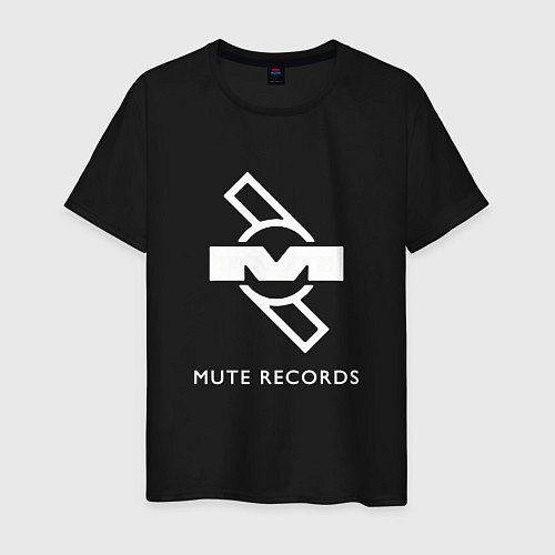 Мужская футболка Depeche Mode Mute Records Logo / Черный – фото 1