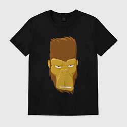 Футболка хлопковая мужская Gorilla style, цвет: черный