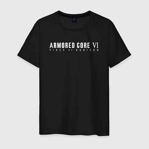 Мужская футболка Armored core 6 logo / Черный – фото 1