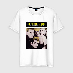 Футболка хлопковая мужская Depeche Mode - The Singles 81-85, цвет: белый